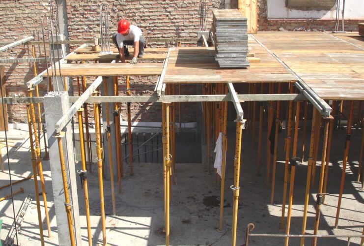 Encofrado de madera para losa